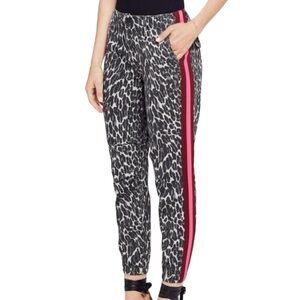 MOTHER Misfit Animal Print Striped Pant 28